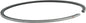 SP1 piston rings 54-778RS set with metal rings and grooves for piston kit, shown on a white background.