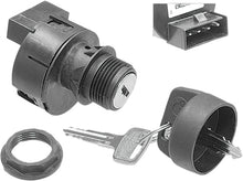 Load image into Gallery viewer, SP1 Ignition Switch S-D 27-01563, automotive switch with key, black plastic body, and metal contacts for vehicle ignition.