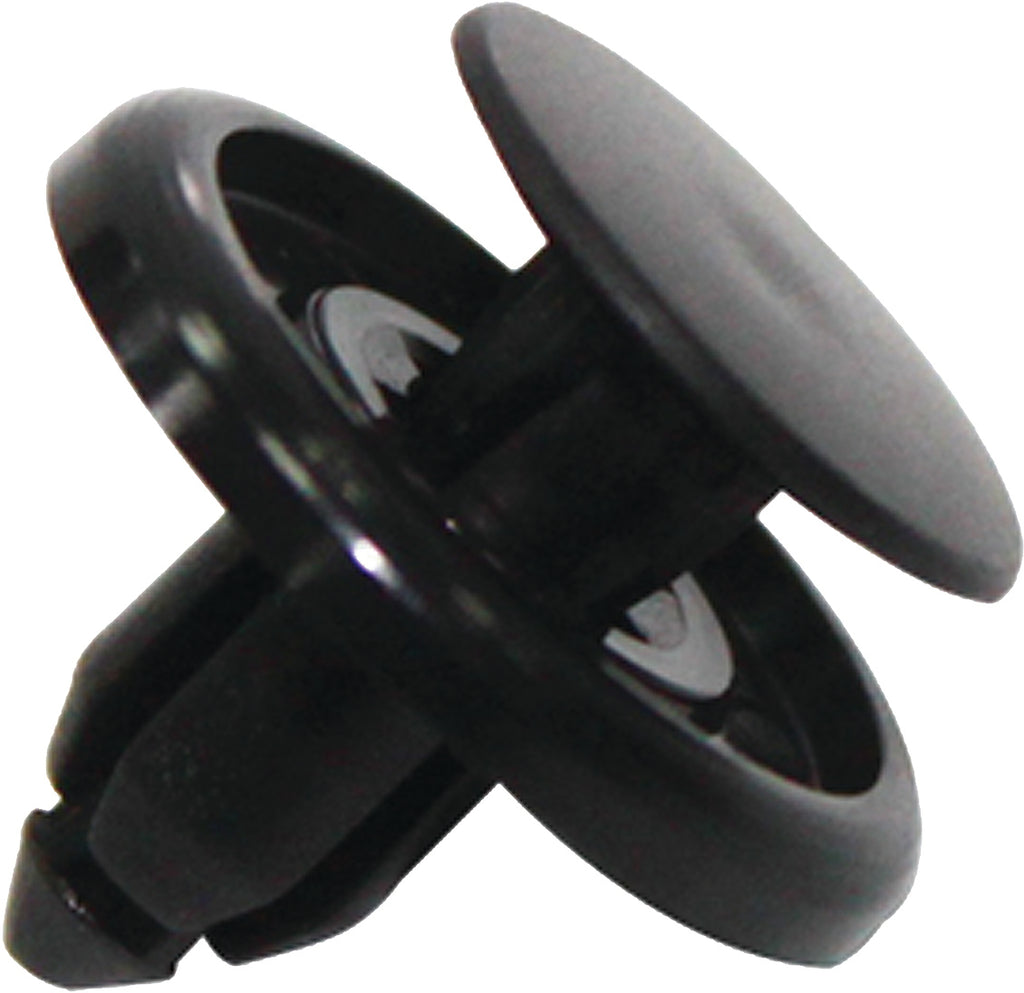 SP1 Plastic Push Rivet Fender Clips, 10-pack, automotive tools for securing fenders and panels, durable plastic construction.