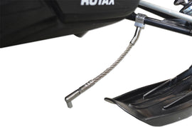 Straightline Performance ice scratcher A-arm mount 15-6390, durable metal ice scratcher for snowmobiles, attached to A-arm of vehicle.