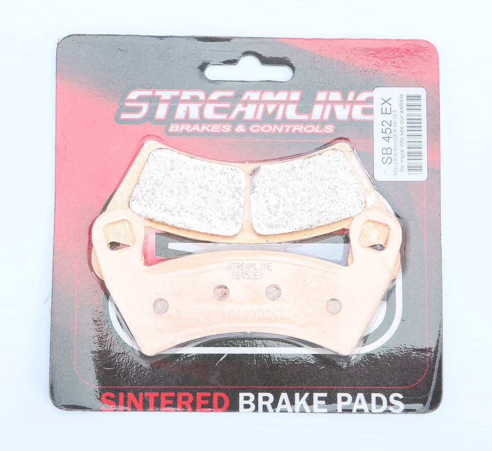 Streamline Extreme Duty brake pad 170-452 for heavy-duty vehicles, showing black brake pad with metal backing in close-up image.