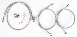 Streamline brake line with three front lines for Honda Standard+2, shown in the image with detailed fittings and durable construction.
