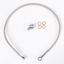 Load image into Gallery viewer, Streamline rear Polaris brake line showing metal fittings and flexible hose for Polaris standard models.