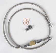 Load image into Gallery viewer, Streamline rear brake line for Yamaha 170-1333, showcasing the durable brake hose with fittings for motorcycle braking system.