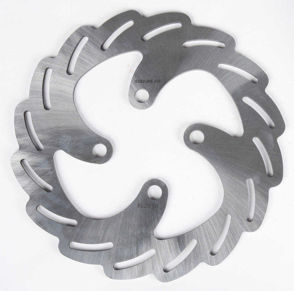 Streamline rear brake rotor 170-4148 showing a silver disc with mounting holes, designed for bicycle braking systems.