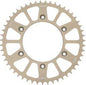Sunstar aluminum rear sprocket with 46-tooth for 520 chains, showcasing the lightweight design and durable finish.