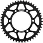 Supersprox steel 46-tooth rear sprocket for 530 chain, black finish, off-road motorcycle part, detailed close-up image