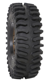 System 3 XT400 tire 33x9.50R20 mounted on wheel, off-road tire for trucks and SUVs, featuring rugged tread pattern.