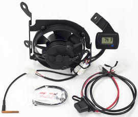 Trail Tech Yamaha digital fan kit for electrical cooling systems, includes electronic components and wiring for Yamaha bikes.