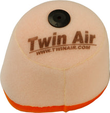 Load image into Gallery viewer, Twin Air pre-oiled air filter for motorcycles, showing the clean, durable filter material with branded logo and pre-oiled surface.