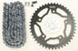 VORTEX Sprocket and Chain Kit Steel 15/45T Silver and Black for SX3 520 motorcycle drivetrain with sprockets and chain