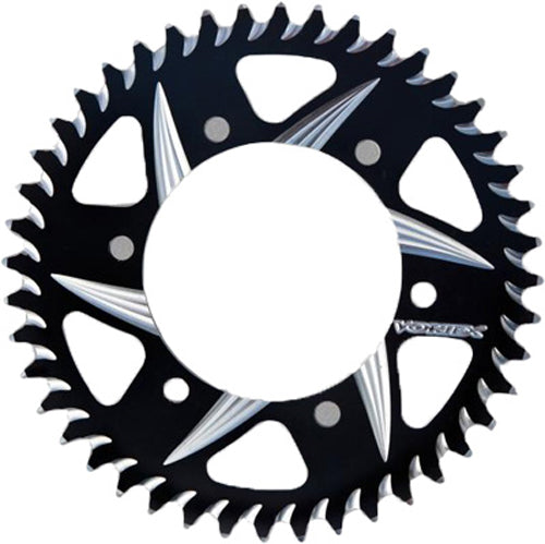 VORTEX Rear Cat5 Sprocket Aluminum 40T black for Kawasaki and Suzuki motorcycles, 3-436ZK40, with gear teeth visible.