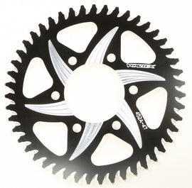 VORTEX Rear Cat5 Sprocket Aluminum 47-tooth black sprocket for 520 chain with a sleek black finish and precise gear teeth.