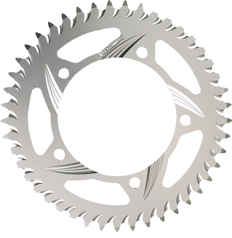 VORTEX aluminum rear sprocket 45t for 525 chain, silver finish, lightweight bike sprocket with gear teeth for cycling performance