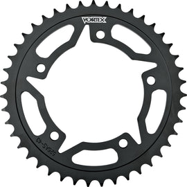 VORTEX steel rear sprocket 41T for 525 chain, black finish, durable motorcycle sprocket with gear teeth for Kawasaki models.