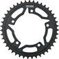 VORTEX steel rear sprocket 43-tooth for 525 chain, black finish, motorcycle part with gear teeth visible