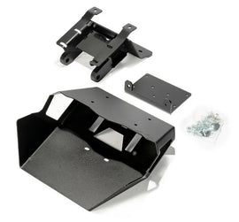Warn front bumper winch mount bracket for off-road vehicles, designed to securely attach a winch to the bumper.