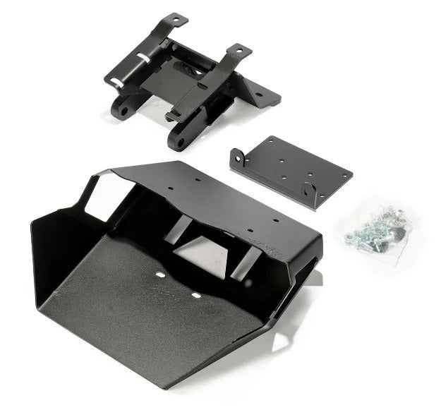 Warn front bumper winch mount bracket, heavy-duty steel for off-road vehicle bumper installation, model 61-110953