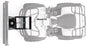 Warn Provantage front plow mounting kit, durable brackets and mounts for secure attachment of Warn snow plow equipment.