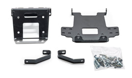 Warn Honda Fourtrax Rubicon winch mount kit bracket, sturdy black mounting hardware for off-road utility vehicle.