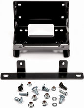 Charger l'image dans la galerie, Warn winch mount bracket for Kawasaki, heavy-duty steel design, securely attaches winch to vehicle for off-road recovery.