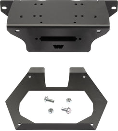 Warn Winch Mount Pol Pro XP bracket, heavy-duty steel mount for Warn winches, designed for off-road vehicle installation.