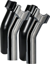 Load image into Gallery viewer, Wild 1 Chubby 5.5-inch pullback risers in shiny chrome finish for motorcycle handlebars.