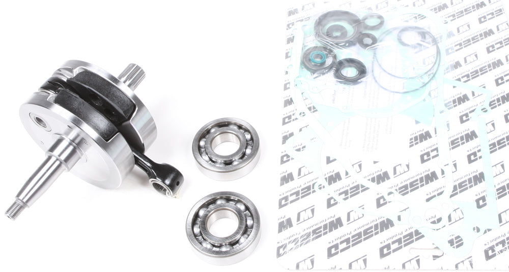 Wiseco engine bottom end kit with Hon WPC132 branding, including pistons, crankshaft, and connecting components for professional engine rebuild
