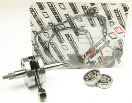 Wiseco Bottom End Kit for Kaw WPC164 engine, showing engine components and parts assembled for optimal performance.