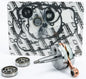 Wiseco engine bottom end kit for Kawasaki WPC173, showing engine components and parts assembled for performance.
