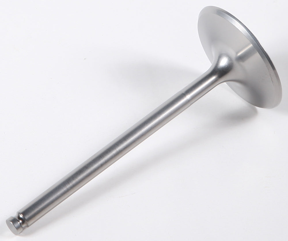 Wiseco Ti Intake Valve for KTM 350SX-F engine, lightweight titanium construction, detailed close-up of valve components.