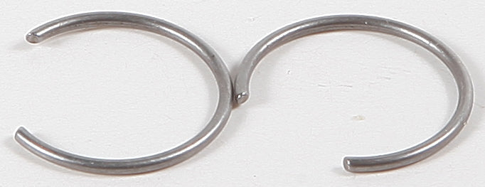 Wiseco piston circlips for Wiseco pistons, part CW-14, shown installed in a piston kit component.