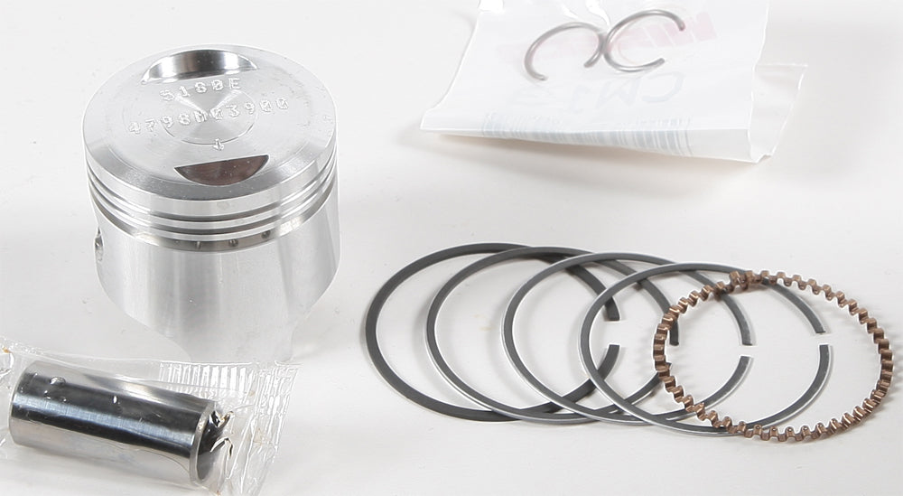 Wiseco piston kit with 39.00/Std size and 11:1 compression ratio, including pistons and components for engine performance.