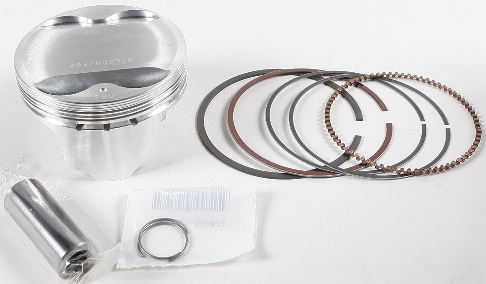 Wiseco piston kit for Kawasaki 4897PS, standard size 85.00mm, 11.5:1 compression ratio, includes pistons and components.