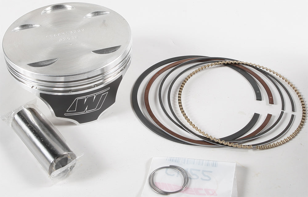 Wiseco Armorglide piston kit for Yamaha 4966P8, 102.00/+2.00, 9.9:1 compression ratio, motorcycle piston components.