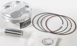 Wiseco Armorglide piston kit for Suzuki 40007PS, 77.00mm, standard size, 13.4:1 compression, includes piston components and rings.