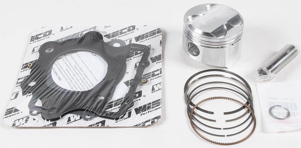 Wiseco top end piston kit with 81.50mm size, +0.50mm oversize, 10.25:1 compression ratio, for motorcycle engine rebuild.