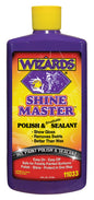 Wizards Products Shine Master Polish 16 oz bottle, chemical cleaner for automotive and household surfaces, with a clear label.