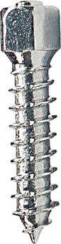 Woodys Attack Twist Screws 25mm for tracks, 100-pack, showing screws with twist design and packaging for construction use.