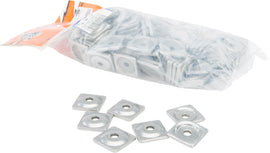 Woodys Digger Support Plates Square Aluminum 5/16 inch tracks, set of 144 for heavy-duty machinery support.