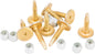 Woodys Gold Digger carbide studs for tracks, 1.325 inch, 1008 pack, durable metal studs for track traction and performance.