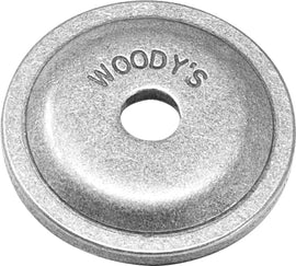 Woodys Grand Digger support plates, round 5/16 inch, for tracks, shown in a pack of 84, durable metal construction.