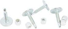 Load image into Gallery viewer, Woodys Grand Master Silver Studs tracks, 1.450 inch, pack of 18, durable metal construction for footwear or craft projects.