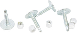 Woodys Grand Master Silver Studs tracks, 1.450 inch, pack of 18, durable metal construction for footwear or craft projects.
