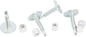 Woodys Grand Master Silver Studs tracks, 1.450 inch, pack of 18, durable metal construction for footwear or craft projects.