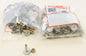 Woodys Signature Series stainless steel tracks with 1.075-inch studs, shown in a pack of 144 pieces, for track applications.