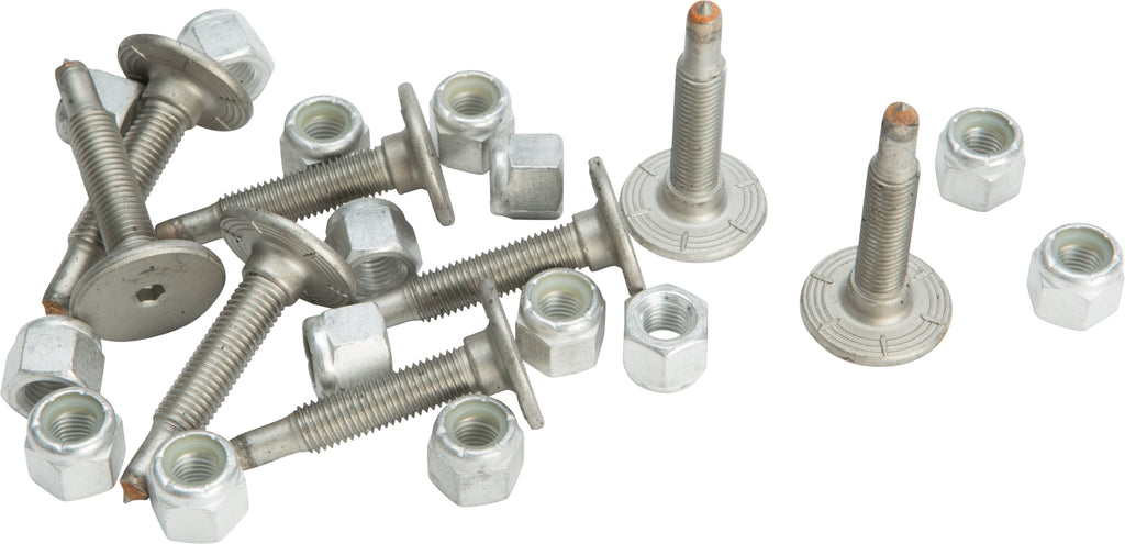 Woodys Signature Series stainless steel track studs, 1.450 inches, shown in a pack of 144 for automotive or industrial use.