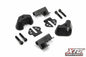 XTC POWER PRODUCTS Drt side view mirror mounts in polished finish, designed for durable off-road vehicle mirrors.
