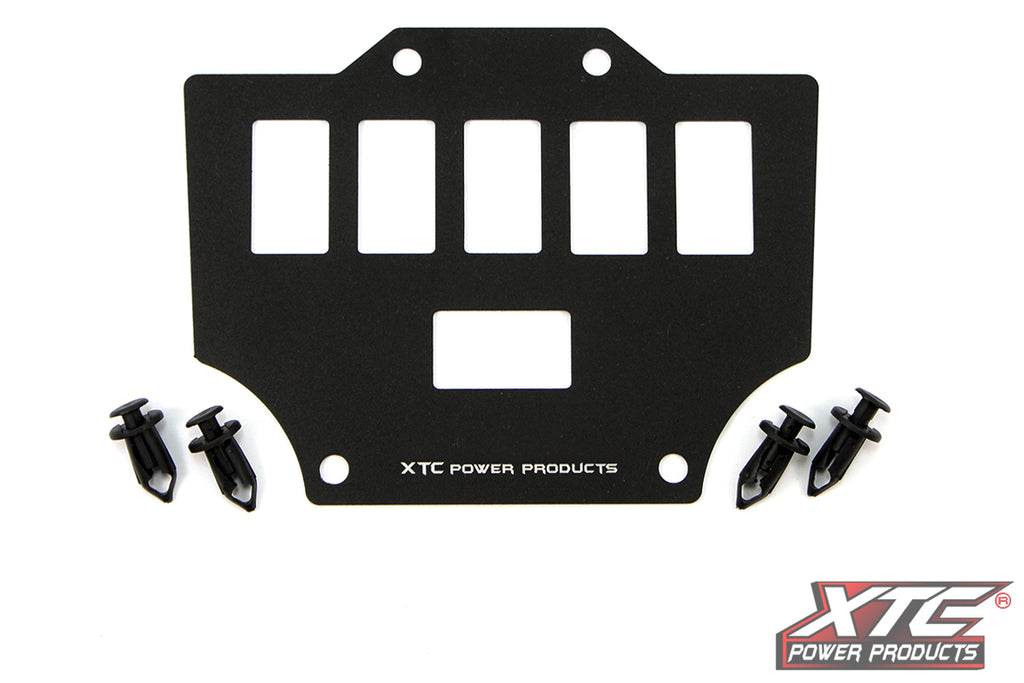 XTC Power Products 6-switch mount plate bracket for HON vehicles, durable and easy to install.