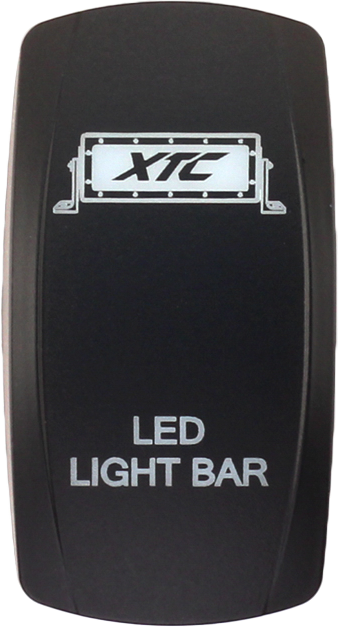 XTC POWER PRODUCTS dash rocker switch with LED face light bar for vehicle accessories, model 630-1061